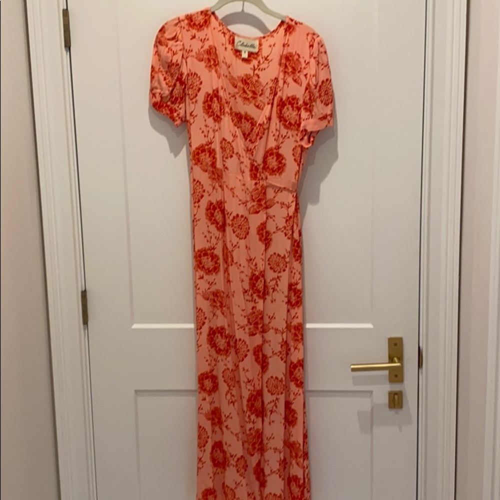 Cleobella pink wrap dress sized small worn once